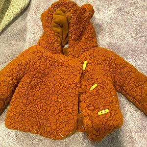 Teddy bear fuzzy jacket